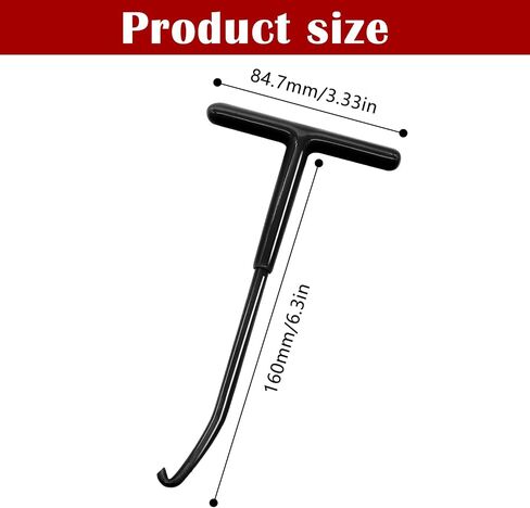 2PCS Motorcycle Exhaust Spring Hooks T Shaped Handle Spring Puller Tool Snowmobile Spring Puller Removal Tool for Motorcycle (Red) in Saudi Arabia