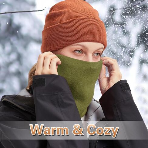 Neck Warmer Gaiter for Men Women,Winter Soft Thick Warm Fleece Lined Face Ski Mask Scarf Cold Weather Running in Saudi Arabia