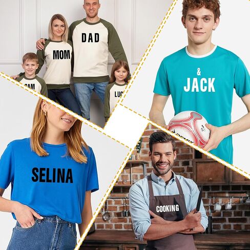 12 Sheets Iron on Letters,972 Pieces Iron on Letters for Clothing Large 2 Inch 1 Inch Heat Transfer Letters with A-Z PU Alphabets Stickers for Fabric T-Shirt Jersey Hat DIY Craft (Black and White) in Kuwait