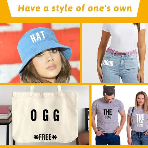 12 Sheets Iron on Letters,972 Pieces Iron on Letters for Clothing Large 2 Inch 1 Inch Heat Transfer Letters with A-Z PU Alphabets Stickers for Fabric T-Shirt Jersey Hat DIY Craft (Black and White) in Kuwait