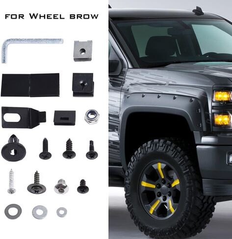 PIT66 Universal Fender Flares Screw/Bolt Hardware Kit Compatible with Chevy Pocket/Rivet Style in Saudi Arabia