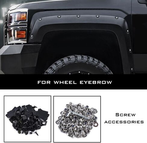 PIT66 Universal Fender Flares Screw/Bolt Hardware Kit Compatible with Chevy Pocket/Rivet Style in Saudi Arabia