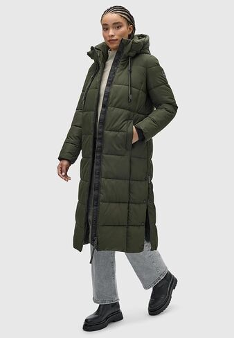 Marikoo Long Fall & Winter Coat for Women | Detachable Hood | Quilted Women’s Calf-Length Jacket | Nadeshikoo XVI XS-5XL in Saudi Arabia
