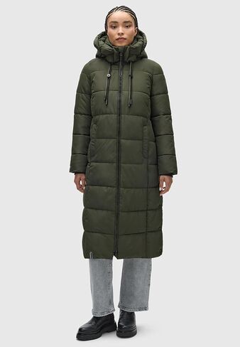 Marikoo Long Fall & Winter Coat for Women | Detachable Hood | Quilted Women’s Calf-Length Jacket | Nadeshikoo XVI XS-5XL in Saudi Arabia