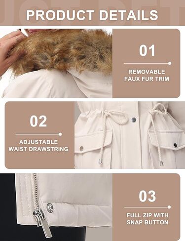 خيار آخر للنساء معطف شتوي بغطاء للرأس معطف باركا دافئ مبطن بالصوف معاطف شتوية in Kuwait