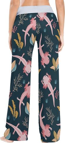 Women's Comfy Casual Lounge Pants Drawstring Palazzo Wide Leg Pajama Pants in Kuwait