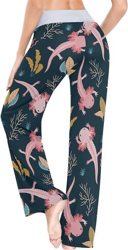 Women's Comfy Casual Lounge Pants Drawstring Palazzo Wide Leg Pajama Pants in Kuwait