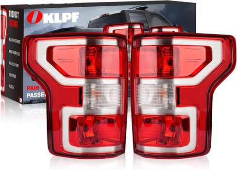 OKLPF Rear Brake Tail Light Compatible With 2018 2019 2020 Ford F150 F-150 Replace JL3Z-13404-H JL3Z-13405-H,Replace Red Taillight Assembly,Included Bulbs and Harness,Driver and Passenger Side in Saudi Arabia