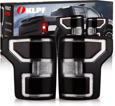 OKLPF Rear Brake Tail Light Compatible With 2018 2019 2020 Ford F150 F-150 Replace JL3Z-13404-H JL3Z-13405-H,Replace Red Taillight Assembly,Included Bulbs and Harness,Driver and Passenger Side in Saudi Arabia