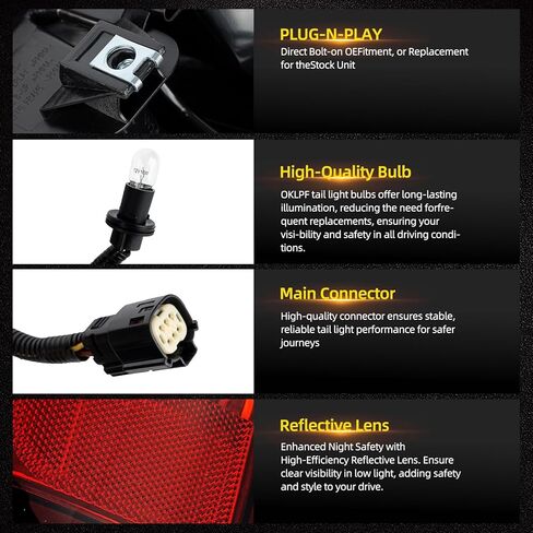 OKLPF ضوء الذيل الأيمن مع 2019 2020 2021 2022 2023 تشيفي سيلفرادو 1500 2500HD 3500HD in Kuwait