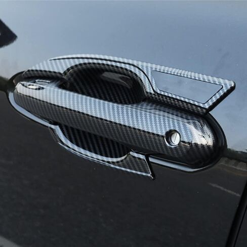 LEXLEY 8Pcs Carbon Fiber Style Door Handle Cover Trim Door Bowl Cover Exterior Accessories Compatible with Toyota 2020 2021 2022 2023 2024 2025 Highlander XLE LE L XSE Limited Platinum in Saudi Arabia