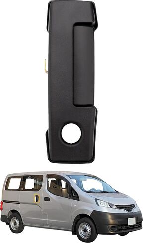 مقبض باب منزلق للسائق، متوافق مع 2013-2021 Nissan NV200، 2015-2018 Chevy City Express، الجانب الأيسر الخلفي الخارجي مع فتحة المفتاح، استبدال # 826073LM0B 157619، جزء مقبض الباب الخارجي المنزلق in Saudi Arabia