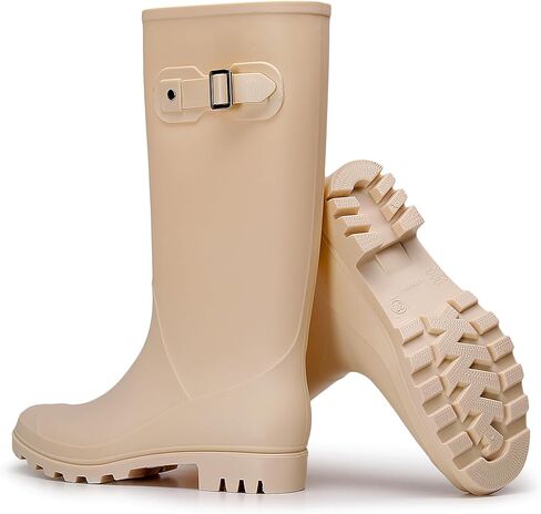احذية المطر للنساء أحذية حديقة مقاومة للماء عدم الانزلاق أحذية الطين عالية الركبة السيدات أحذية مطاطية طويلة خفيفة الوزن أحذية العمل في الهواء الطلق in Kuwait
