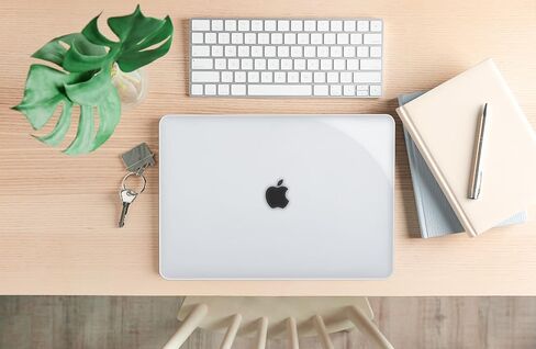 Crystal Clear Case for MacBook Air 13.6 inch M3 A3113 M2 A2681 2024 2023 2022 Release with Liquid Display Touch ID, 5 in 1 Transparent Plastic Hard Shell&Keyboard Cover&Screen Protector&Webcam Cover in Saudi Arabia