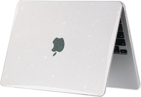 Crystal Clear Case for MacBook Air 13.6 inch M3 A3113 M2 A2681 2024 2023 2022 Release with Liquid Display Touch ID, 5 in 1 Transparent Plastic Hard Shell&Keyboard Cover&Screen Protector&Webcam Cover in Saudi Arabia