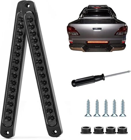 10'' 15 LED Amber Light Bar, 2 Pack Trailer Tail Lights Trailer Identification Light Bar Strip, Truck Marker Turn Signal Lights,Stop Turn Tail Clearance Light in Kuwait