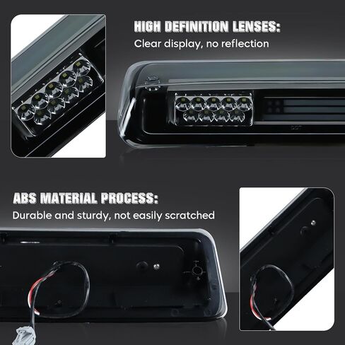 Third 3rd Brake Light High Mount Waterproof Stop Brake Light Clear Lens Fit for Ford F150 2004-2008, Fit for Ford Explorer 2007-2010, Fit for Lincoln Mark LT 2006-2008 in Saudi Arabia