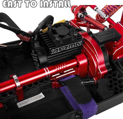 RcarmumbWow RC Motor Mount Gear Cover & 91T Spur Gear Slipper w/ 3.175mm 21T 23T 25T Pinions Upgrades Part for 1/10 1/10 Granite 4X4 Mega550(ARA4202XV3),Navy Blue in Kuwait