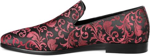 حذاء رجالي كلاسيكي من Cloudstyle حذاء بدون كعب أنيق مزين بالزهور من الساتان سهل الارتداء للحفلات الراقصة in Kuwait