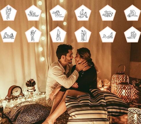2PCS Date Night Dice for Couples, Valentine's Day Gifts for Husband Wife Boyfriend Girlfriend Him Her, 12-Side Date Night Ideas Wooden Activity Decision Dirty Dice, Bride Groom Gifts for Women Men in Saudi Arabia