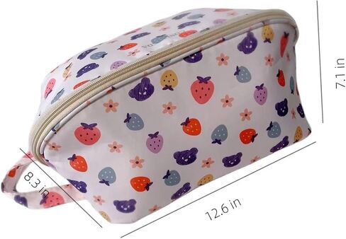 Travel Underwear Organizer Bag,Large Packing Portable Bra Socks Storage Bag,Bra bag,Travel essentials for Women (strawberry) in Saudi Arabia
