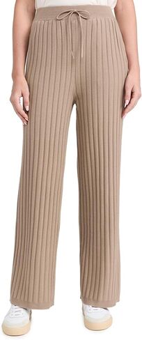 Varley Women's Simeon Wide Rib Knit Trousers in Saudi Arabia