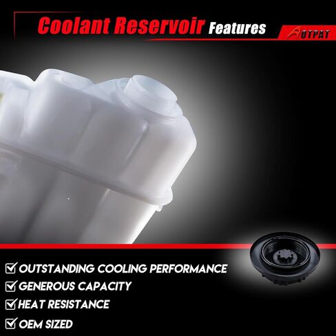 خزان توسيع استرداد تدفق سائل التبريد يناسب: - Ford Taurus 3.0L V6 2000 2001 2002 2003 2004 2005 2006 2007، من أجل: - Mercury Sable 3.0L V6 2000-2005 خزان الخزان OE#1F1Z8A080AA (مع غطاء) in Saudi Arabia