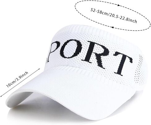 Sun Visor Hats for Women Men Tennis Visor Sunvisor Golf Visor UV Protection Elastic Cap Sports Visor in Kuwait
