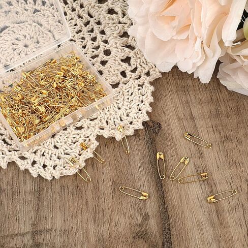 120 PCS Safety Pins Gold Safety Pins for Clothes Metal Mini Safety Pins Small Diaper Pins Tiny Sewing Pins Stainless Steel Safety Pins for Handicrafts Jewelry Making Clothing Sewing in Saudi Arabia