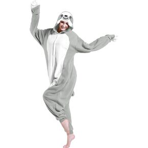 Animal Sloth Pajamas Unisex Adult Jumpsuit Cosplay Costumes