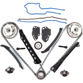 5.4L Camshaft Timing Chain Kit 3R2Z-6A257-DA Compatible with Ford & Lincoln Vehicles - 5.4L 24 Valve Triton Expedition, F-150, F-250, F-350 Super Duty, Mark LT, Navigator 21pcs