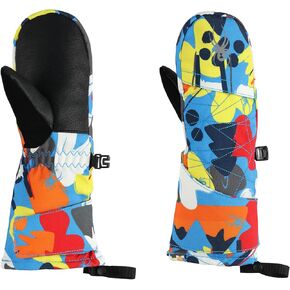 Spyder Boy's Toddler Cubby Ski Mittens Gloves, Black, Large