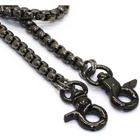 Model Worker Iron Box Chain Strap Handbag Chains Purse Chain Straps Shoulder Cross Body Replacement Straps with Metal Buckles (Gold, 47")