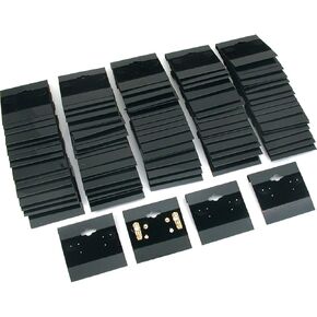 2 x 2 Black Earring Display Hang Cards Black Flocked Hanging Earring Cards 2 X 2 Inch