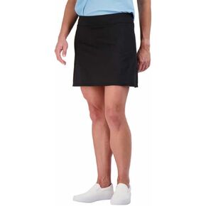 Women's Everyday Casual Skirt | Gym/Golf/Tennis/Activewear/Athletic Short Skort (Solid Black, X-Large) in Saudi Arabia