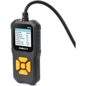 Outzone V318 OBD2 Automobile Fault Diagnosis Instrument Engine Detection Scanner Code Reader Supporting 10 Languages and 9 Standard Protocols Suitable for All Vehicles Meeting OBDII Standards