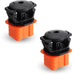 2 PCS Car Radiator Base + Bracket, 1.77" x 1.57" x 1.06" Radiator Bracket Upper Mounting Pin, 1695040114 2115040059 Replacement Parts, Compatible with Mercedes-Benz W204 W221 (Red & Black)