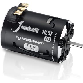 JUSTOCK Black G2.1 brushless Motor for 1/10, 1/12, Zero Timing, Spec Racing (25.5T G2.1)
