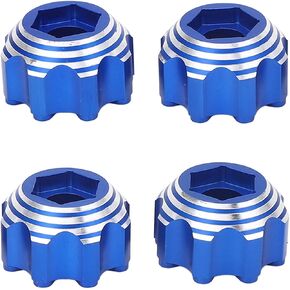 VBESTLIFE RC Wheel Hex Adapters, Aluminum Alloy 8x32 to 17mm Hex Adapters for 8x32 3.8in Wheels Electric Car Truck (Blue), Small, VBESTLIFEasqz8kw709-12