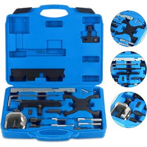 Engine Timing Tool Kit Fit for Ford Fiesta Fusion Escape Mazda Camshaft Flywheel Locking Tools 1.4 1.6 1.8 2.0 Di/Tdci/Tddi Ecoboost 1.6 Ti-VCT 1.5 1.6 VVT 2.5L, Replacement for 303-1550 303-1097