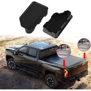 BJSIA Bed Rail Stake Hole Cover, Compatible with 2014-2018 Chevrolet Silverado/GMC Sierra 1500, Exterior Auto Parts, Rear Cover Stake Hole Cover Plug(2 Pack)