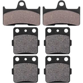 2006 Drizzt 660 Pads-for Yamaha Grizzly Rear Pads 660 Complete Front and Rear Brake Pad Set 6Pcs Front & Rear Brake Pads for Yamaha Grizzly 660 4x4 YFM660F 2002-2008
