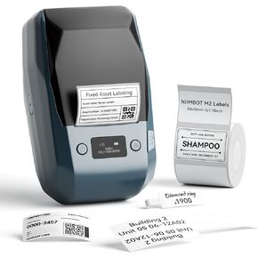 NIIMBOT M2 2 Inch Thermal Transfer Label Maker, 300DPI Bluetooth Label Printer, Label Maker Machine for Office, Garden, Lab, Outdoor Equipment, Cable, Jewelry, 8-10 Years Duration for Label