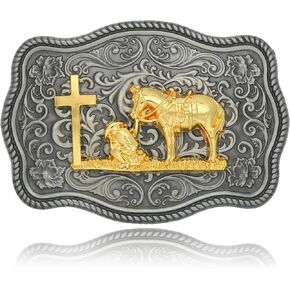 Belt Buckles Men Western - Vintage Longhorn Bull Large | Cowboy Cowgirl Belt Buckle Gifts for Mens Women