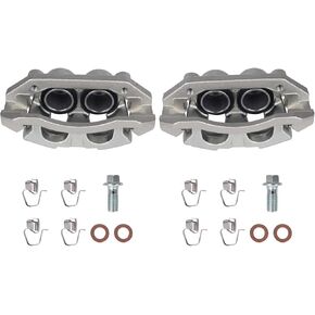 Front Disc Brake Caliper With Bracket Fit for 2005-2008 Dodge Dakota, 2006-2008 Ram 1500, 2006-2009 Mitsubishi Raider Replace #18B5009 18B5008 Passenger&Drive Side