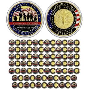 CHURYUML 50 قطعة عملات التحدي العسكرية للمحاربين القدامى عملة شكرًا لك على خدمتك هدايا يوم المحاربين القدامى عيد الميلاد عيد الشكر هدية تذكارية عسكرية للرجال والنساء فيلق مشاة البحرية البحرية in Kuwait