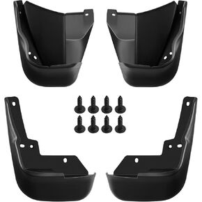 SPEEDWOW Mud Flaps,Fit for 1996-2000 Honda Civic (Not fit Side skirts),Front and Rear 4Piece/Set（No Drilling Required）