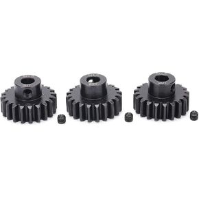 Keenso RC Pinion Gear Set, 3Pcs 8mm 20T Pinion Gear M1.5 20 Tooth Pinion Gear for 1/5 1/6 RC Car 8mm Shaft Brushless Motor