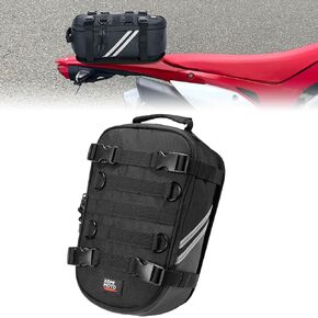 KEMIMOTO Dirt Bike Rear Fender Bag Universal Motorcycle Enduro Bike Tool Bag Fender Bag with Tool Roll Bag Motocross Enduro Fender Bag Dirt Bike Bag Accessories Motorcycle Tail Bag 6L