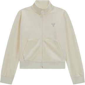 GUESS Girls' Eco Velvet Active Zip-up Jacket
